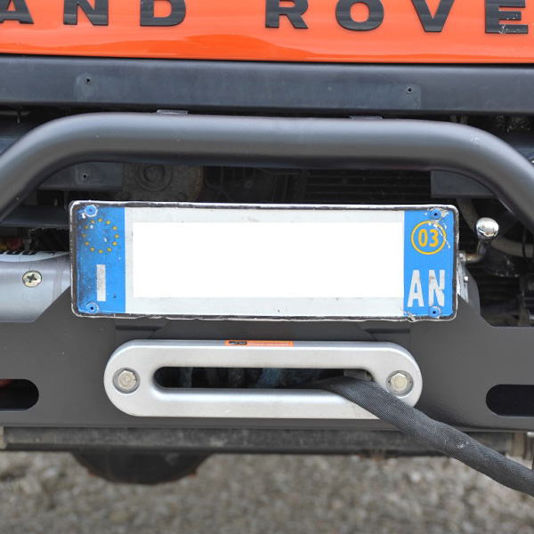 Universal metal bumper license plate holder