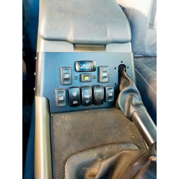 Center console for window lift controls